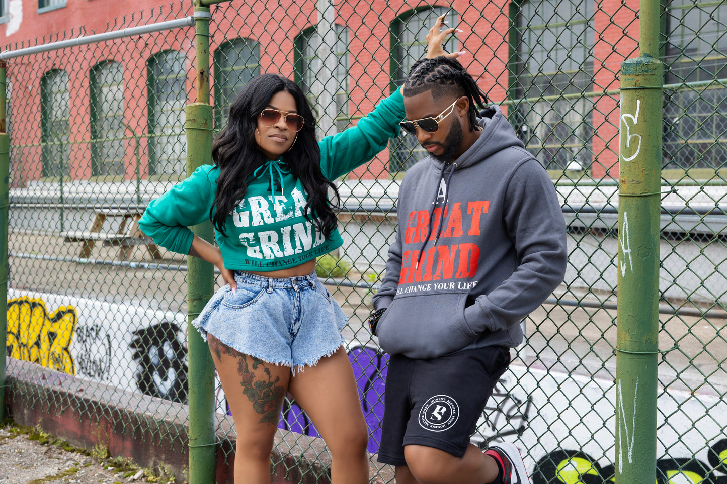Grind Mode Ladies Crop Top Hoodie