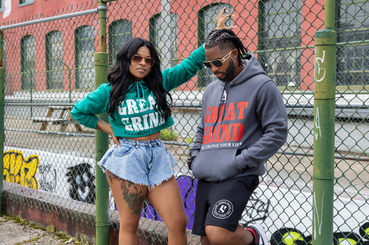 Grind Mode Ladies Crop Top Hoodie